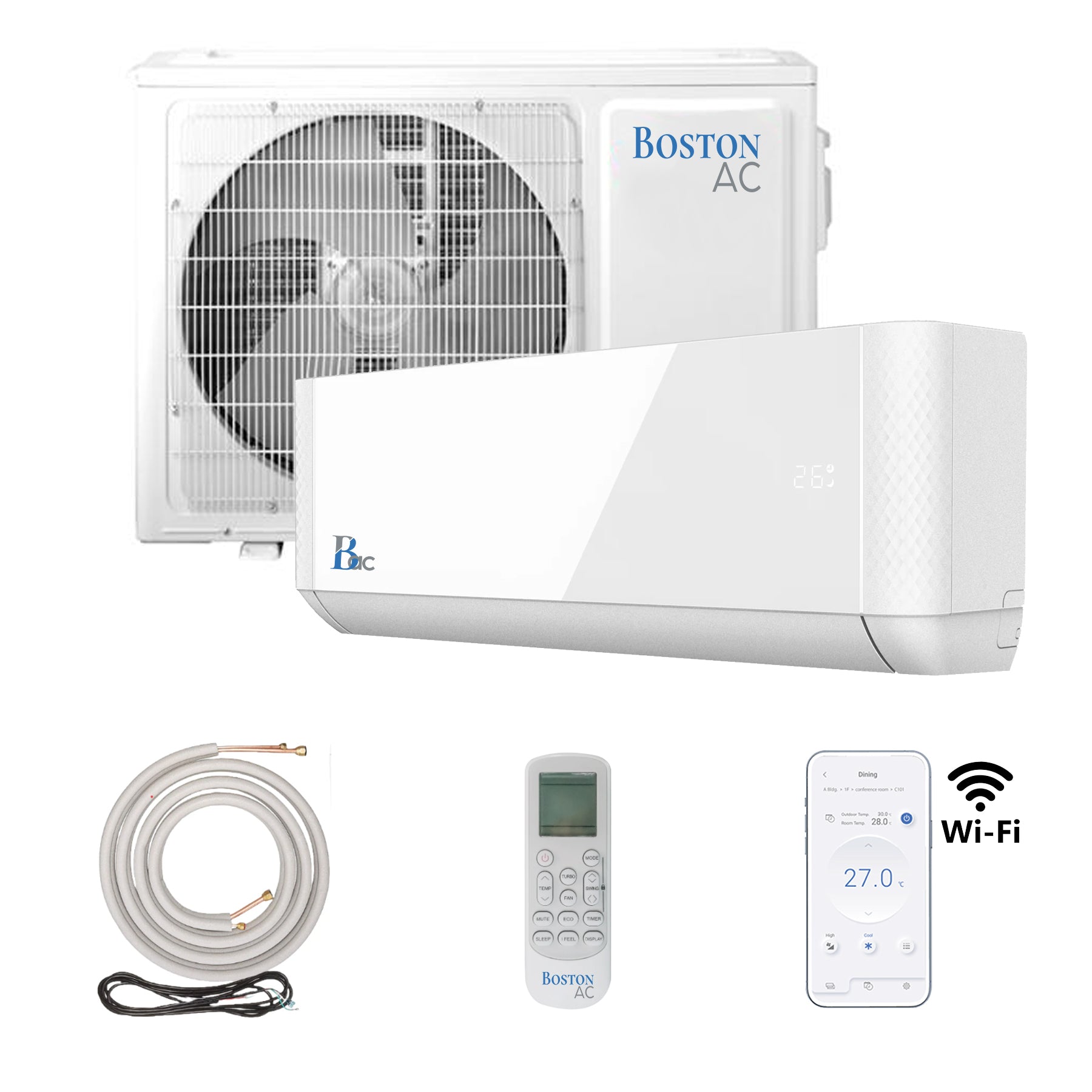 12000 BTU heat pump, 115V (BA12HCT22X1) – Boston AC